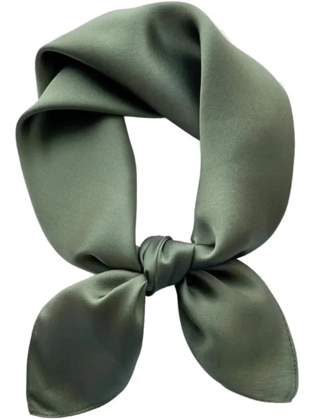 100% Mulberry Silk Square Scarf for Hair - 25.6" Neckerchief, Digital Print